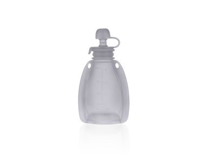 Silikónové plniteľné vrecko na detskú stravu, Transparent Grey