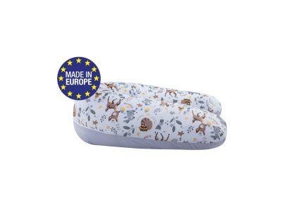 Bomimi ADOS Univerzálny vankúš na dojčenie 150x30, LESNÉ ZVIERATKÁ, BÉŽOVÁ