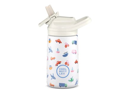 375dfce5a00631d7e04f46477602b24e nerezova termolahev cool bottles kiddie 350 ml little wheels 1 jpg (2)