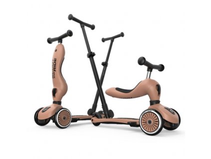 odrazadlo kolobezka 2v1 highwaykick 1 push and go mocha