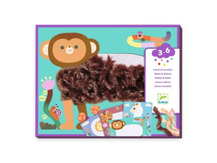 dj09128 fluffy friends tvorenie s vlnou a suchym zipsom 01