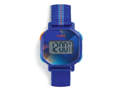 dd00456 naramkove digitalne hodinky ticlock modry zvuk