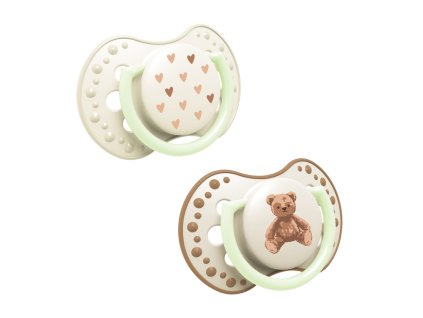 lovi cumlik svietiaci silikonovy dynamicky teddy love 0 6m 2ks