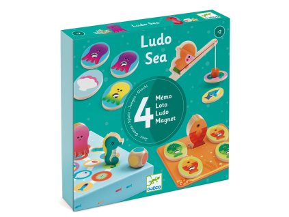dj01623 4 hry s morskou tematikou ludo sea