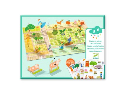 dj00045 zdvihacie odnimatelne samolepky farma