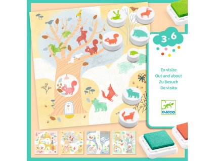 dj09953 kreativna suprava s peciatkami zvieratka na strome