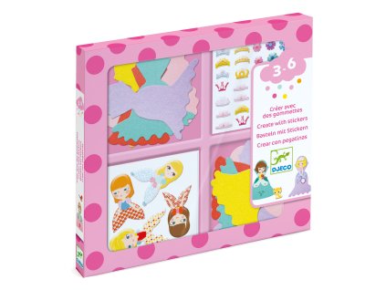 dj09053 tvorenie so samolepkami princezne 2