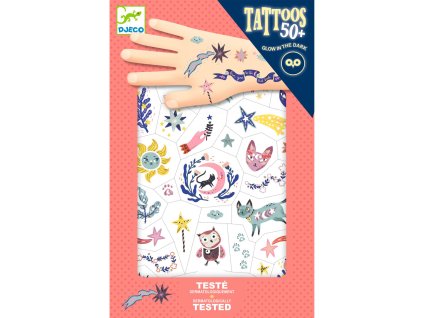dj09592 docasne tetovacky svietiace v tme sladke sny