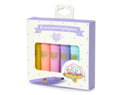 dd03754 pastelove mini zvyraznovace 6 ks