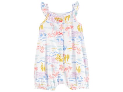 CARTER'S Overal letný Ivory Palm dievča