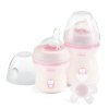 CHICCO Set darčekový Natural Feeling + Comfort cumlík - dievča 0m+