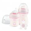 CHICCO Set darčekový Natural Feeling + Comfort cumlík - dievča 0m+