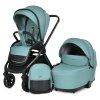 Novinka kočík El Camino PRESTIGE V3 3v1, Jade Green + Autosedačka El Camino i-FIX ME Simply Grey 40-87cm 0-13kg