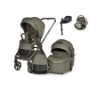 Detský kočík El Camino 4v1 ELLE, Mocha + Autosedačka El Camino i-FIX ME Natural Beige 40-87cm 0-13kg + El Camino ISOFIX i-FIX Base 360