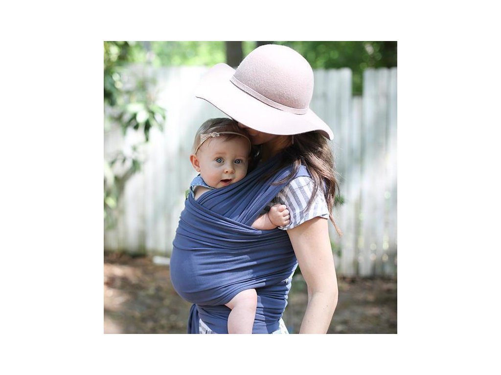 BOBA Nosič detí / šatka Classic Wrap - Vintage Blue