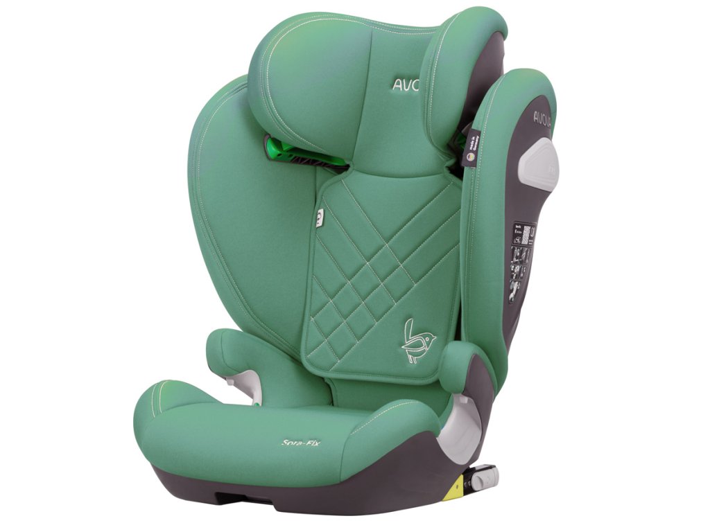 25542 detska autosedacka avova sora fix i size lime green zelenkava