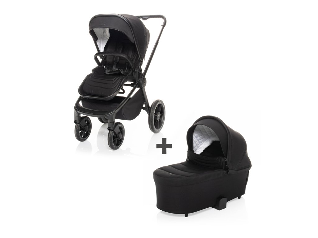 ZOPA MOVE Cross 2 kočík + XL hl. korba zdarma, All Black