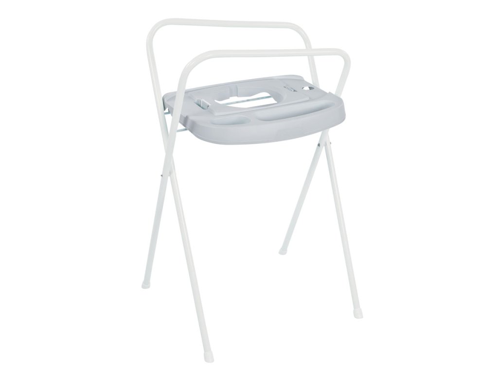 9408 kovovy stojan click na vanicku bebe jou 98cm light grey