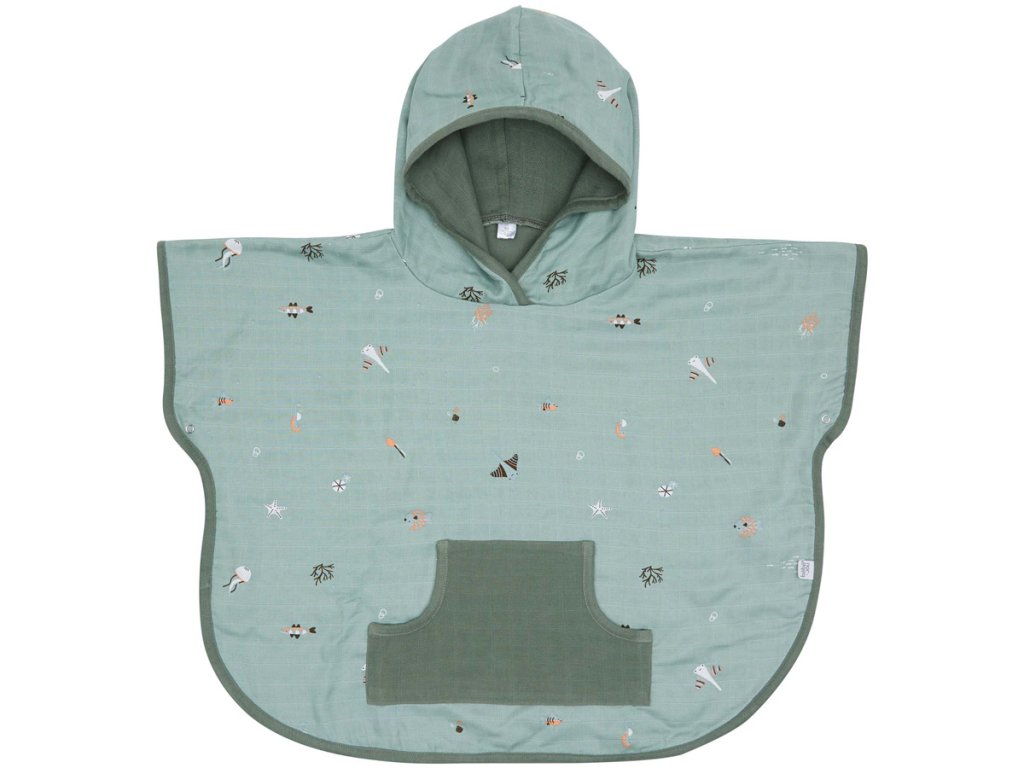 23979 muselinove ponco bebe jou ocean vibes zelenosede