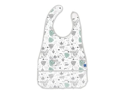 Podbradník plastový s vreckom Savanna Pattern Grey