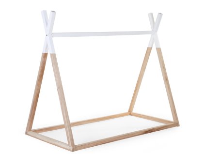 Childhome Posteľ Tipi stan konštrukcia Natural White 70x140cm