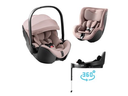 Britax Römer Autosedačka set Baby-Safe Pro + Vario Base 5Z + autosedačka Dualfix 5z Style, Dusty Rose Style
