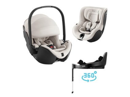 Britax Römer Autosedačka set Baby-Safe Pro + Vario Base 5Z + autosedačka Dualfix 5z Lux, Soft Taupe