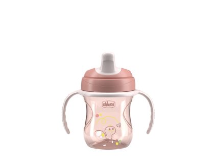 CHICCO Hrnček Training s držadlami pink, 6m+