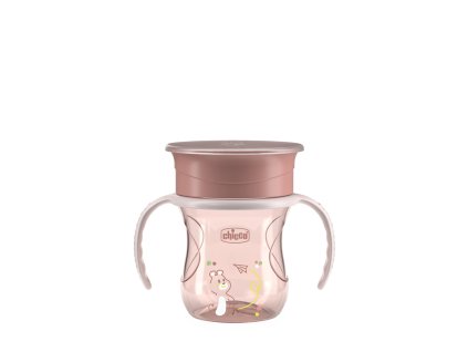 CHICCO Hrnček 360 Perfect X s držadlami pink, 12m+