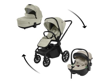 ZOPA Set kočík Move Cross 5 + hlboká korba Move XL 5 + autosedačka XM podľa vlastného výberu, Boss Grey