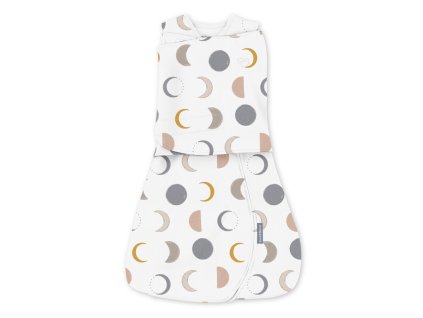 INGENUITY Zavinovačka bavlnená ulitka konvertibilná s voľným rukávom TOG 1 SwaddleMe™ Dash Lines 3m+