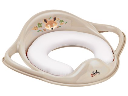 MALTEX Redukcia na WC s úchytmi mäkká The Nature Buddies Líška - Beige