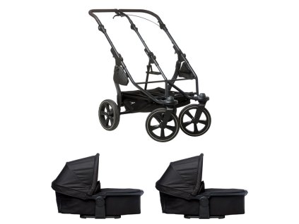 Tfk set duo2 frame 2025 - air chamber wheel + carrycot black (Variant Tfk set duo2 frame 2025 - air chamber wheel + carrycot black)