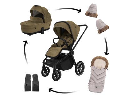 Zopa Sada Move Cross 5 + hlboká vanička Move XL 5 + darčeky, Toffee Brown