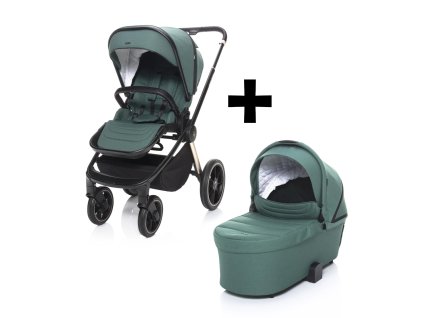 ZOPA MOVE Cross 2 kočík + XL hl. korba zdarma, Antique Green/Gold