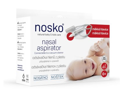 NOSKO Odsávačka nosných hlienov Noštek s mäkkou hlavicou 0m+