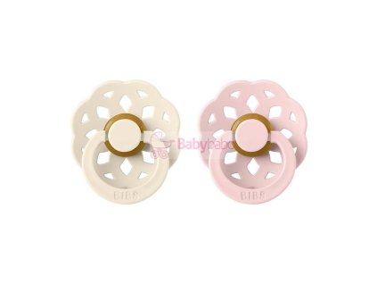 BIBS Boheme cumlíky z prírodného kaučuku 2ks - veľkosť 1 ivory-blossom