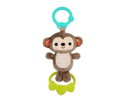 BRIGHT STARTS Hračka s melódiou na C krúžku Tug Tunes opica 0m+