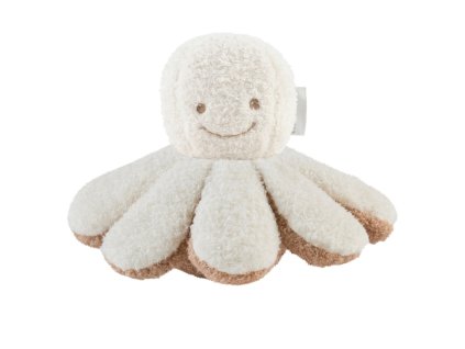 NATTOU Hračka plyšová chobotnička ecru 20cm, 0m+