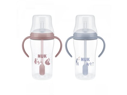 NUK Perfect Match fľaša na učenie so slamkou 260 ml