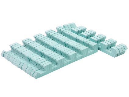 30396 suprava 20 zelenych okrajov pre penove puzzle light green 120x180cm