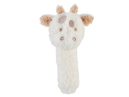 NATTOU Hračka plyšová hrkálka Teddy žirafa 14 cm, 0m+
