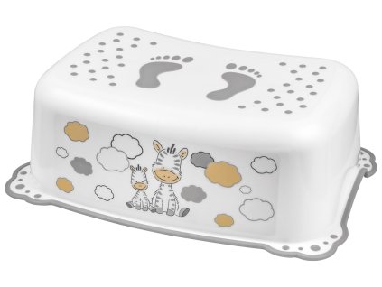 MALTEX Stupienok protišmykový Zebra - White/Grey