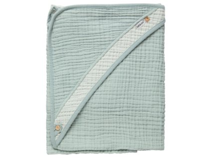 21034 muselinovy uterak s kapucnou pure cotton green