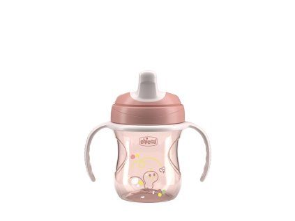 CHICCO Hrnček Training s držadlami pink, 6m+