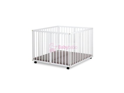 KLUPS - JONAS drevená ohrádka, biela