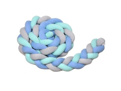 T-TOMI Mantinel pletený 360 cm, mint/blue/grey