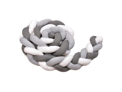 T-TOMI Mantinel pletený 360 cm, white/grey/anthracite