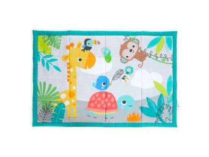 BRIGHT STARTS Podložka na hranie plyšová extra veľká 150x99 cm Roam About 0m+