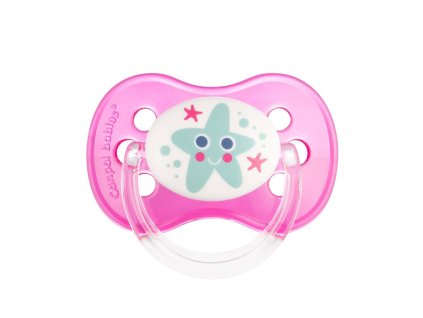 CANPOL BABIES Cumlík kaučukový čerešnička 0-6m NATURE – ružová